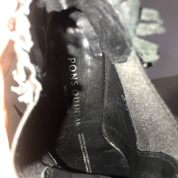 Pons Quintana womens ankle booties with fringe - Picture 5 of 8